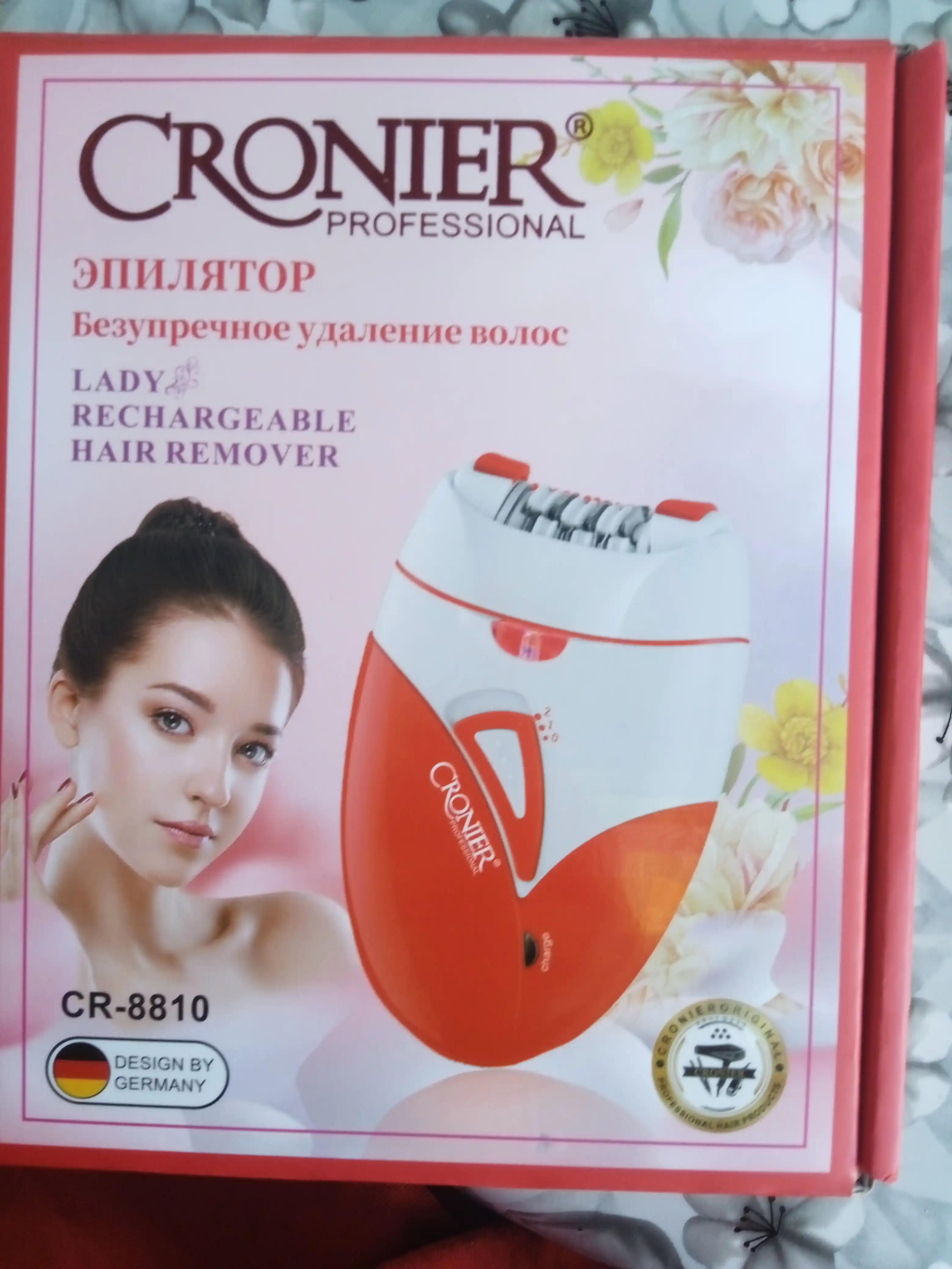 Профессиональный эпилятор, модель CRONIER CR-8810, беспроводной, для тела, для женщин
