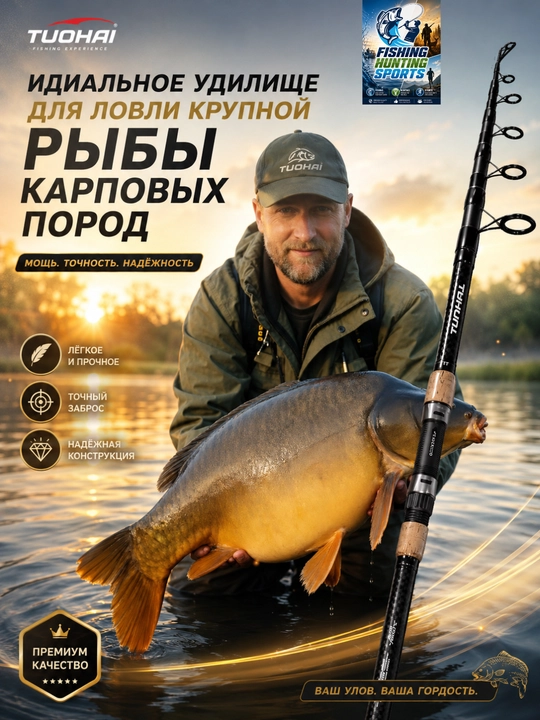 Удилище TUOHAI Tele Carp