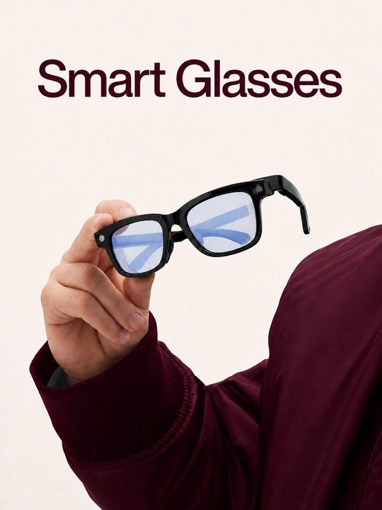 Smart Glasses aqlli ko‘zoynak, AI yordamchi va ovozli boshqaruv bilan