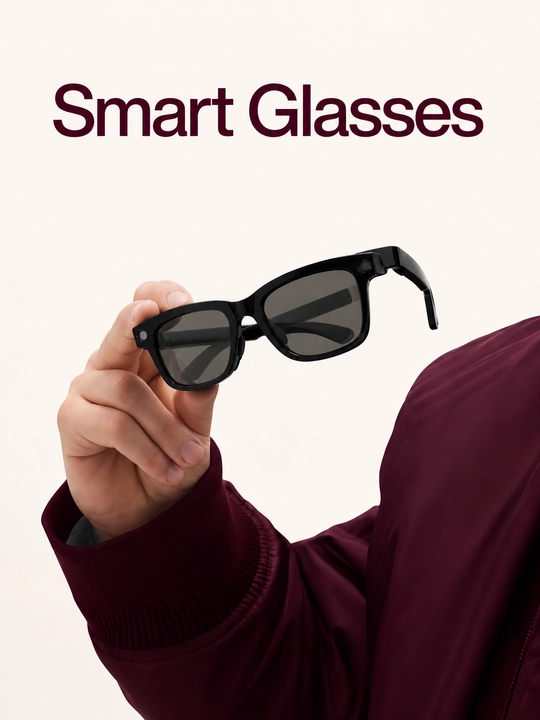 Smart Glasses aqlli ko‘zoynak, AI yordamchi va ovozli boshqaruv bilan