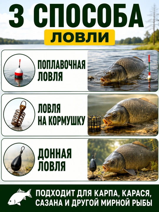 Baliq ovlash to‘plami 16 ta buyum, qarmoq va g‘altak, baliq ovlash anjomlari komplekti