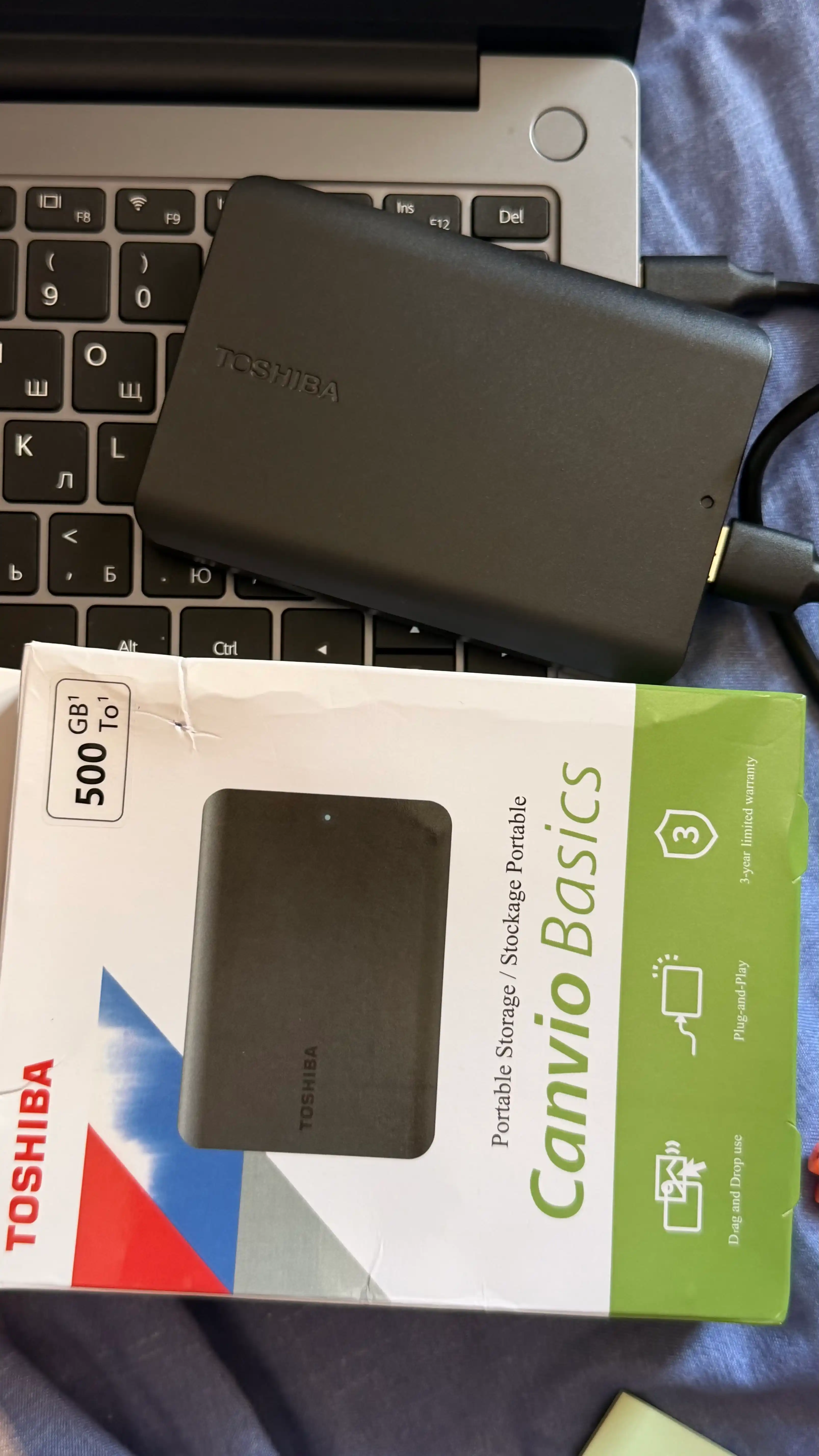 Toshiba Canvio Basics 1TB – надёжный и быстрый внешний жёсткий диск