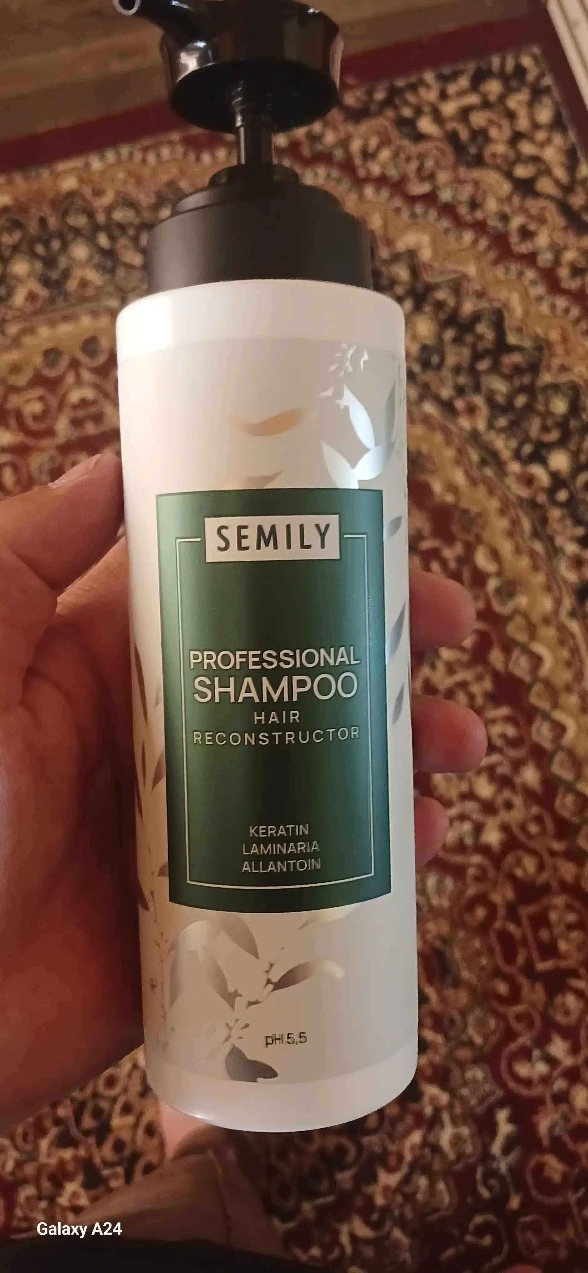 Шампунь для волос Semily,безсульфатный, с кератином, для блонда, оттеночный для окрашенных