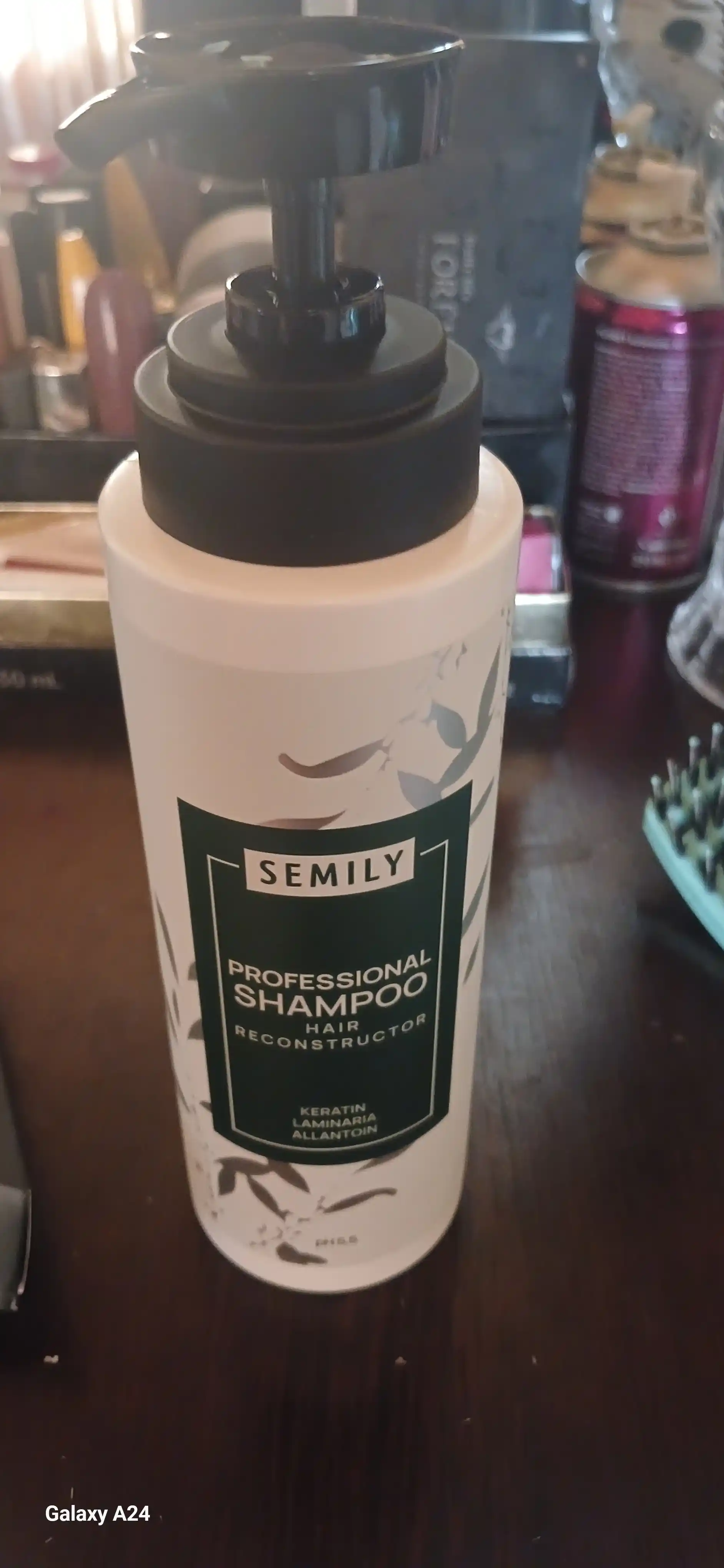 Шампунь для волос Semily,безсульфатный, с кератином, для блонда, оттеночный для окрашенных