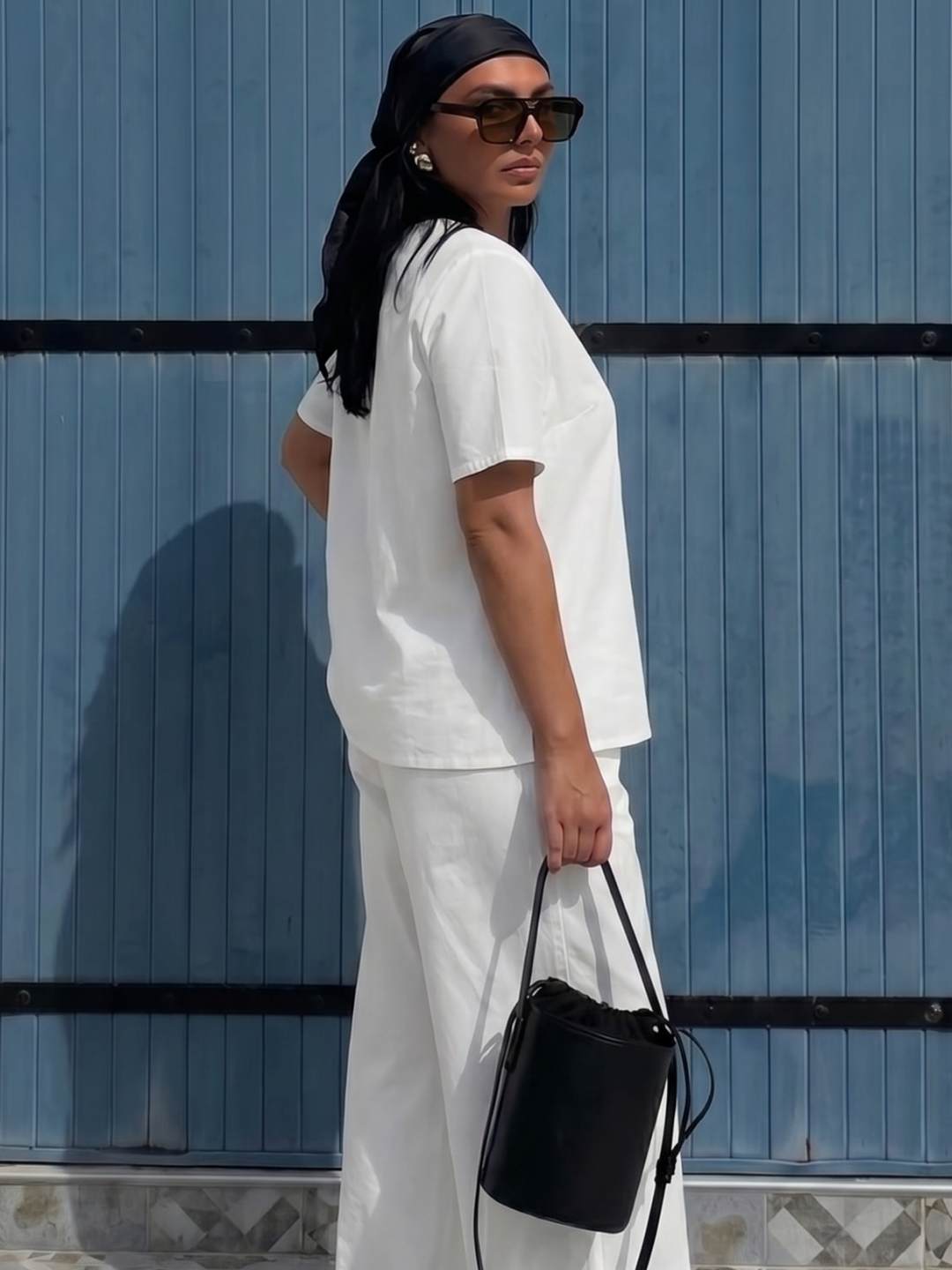 Ayollar yozgi kostyumi, katta razmerlar, 100% paxta — Elly Fashion