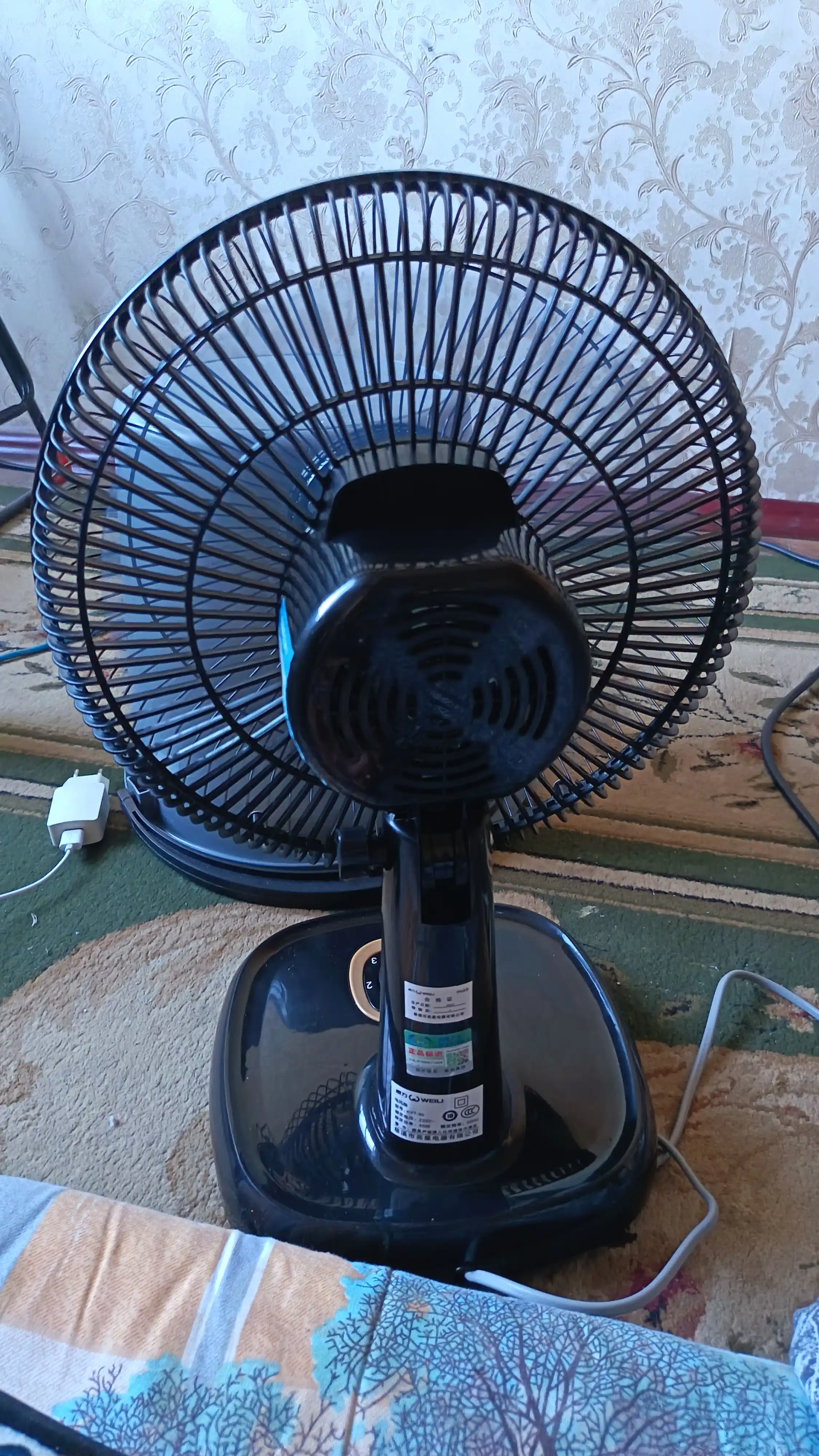 Stol usti ventilyatori, shovqinsiz, 3 tezlikda, uy va ofis uchun