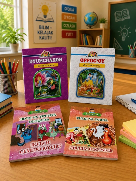 Набор детских сказок красочные книги для чтения и развития ребенка