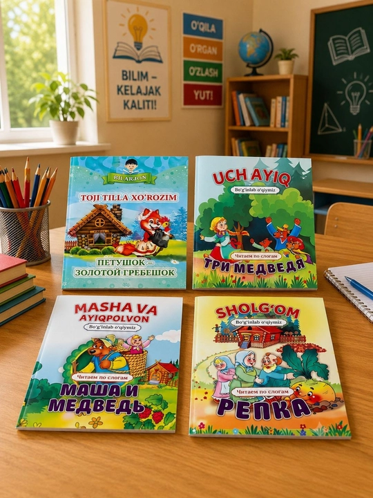 Набор детских сказок красочные книги для чтения и развития ребенка