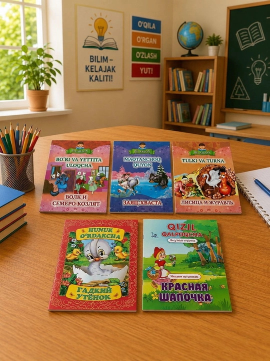 Набор детских сказок красочные книги для чтения и развития ребенка
