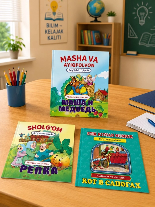 Набор детских сказок красочные книги для чтения и развития ребенка