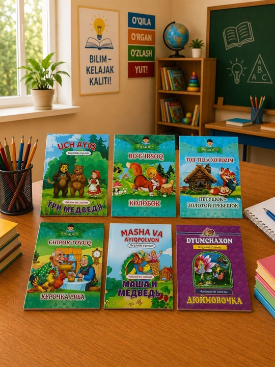 Набор детских сказок красочные книги для чтения и развития ребенка