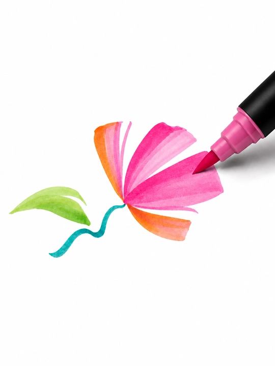 Набор двусторонних маркеров для скетчинга Dual Brush Pens в тканевом кейсе, 48/80/100 цвет