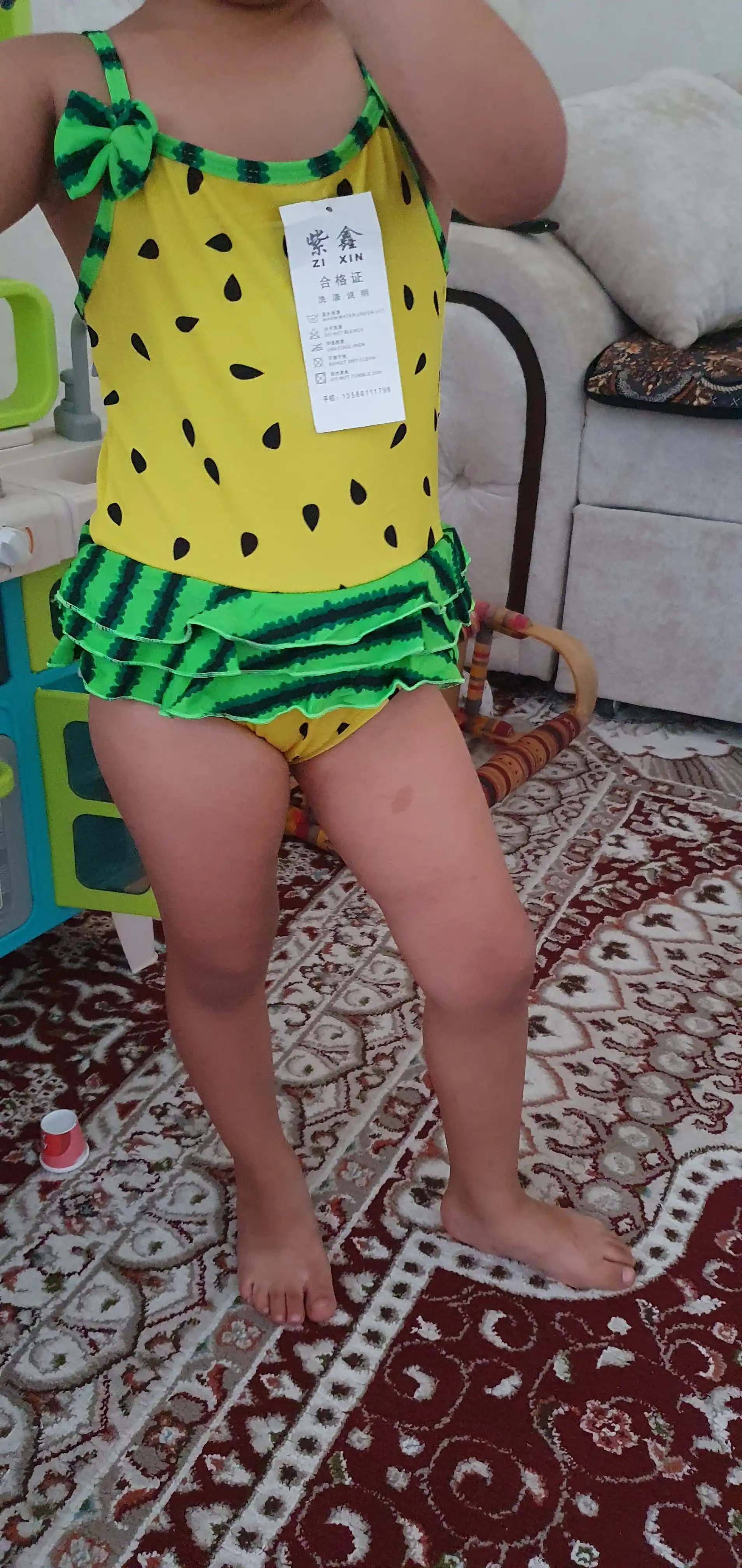 Qizaloqlar chomilish kiyimi olchamlari 1-3 yosh 3-5 yosh