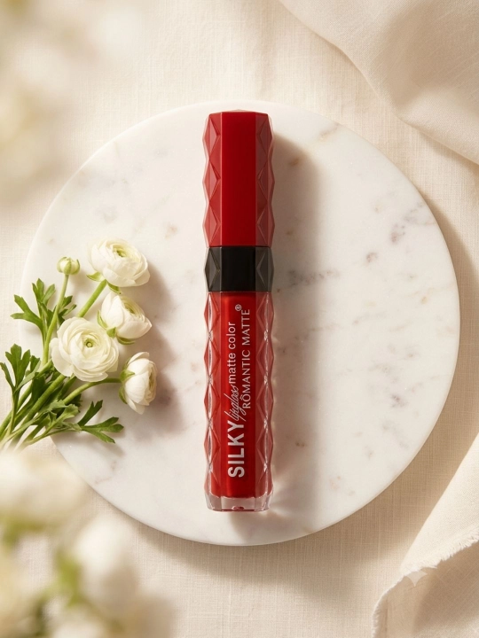 Silky Romantic Matte Color suyuq mat lab bo‘yog‘i - 