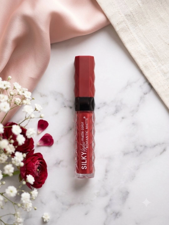 Silky Romantic Matte Color suyuq mat lab bo‘yog‘i - 
