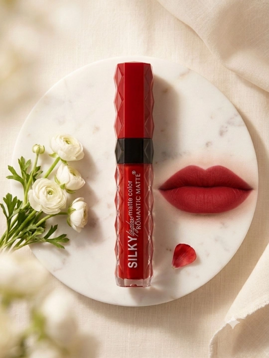 Silky Romantic Matte Color suyuq mat lab bo‘yog‘i