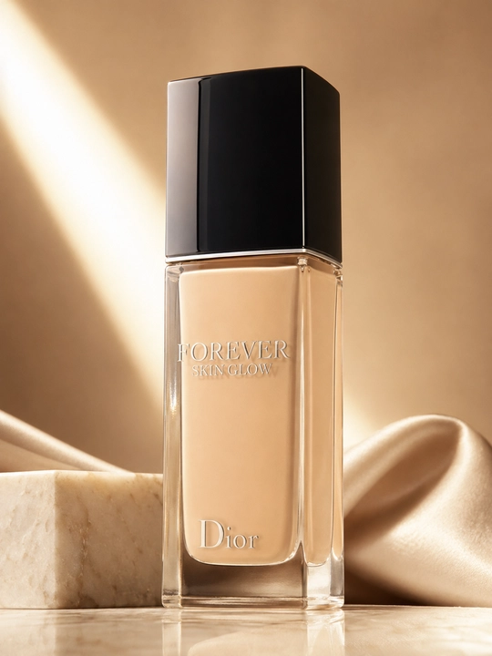 Yengil tonal krem, uzoq saqlanuvchi makiyaj, Dior forever skin glow 0.5N neutral glow