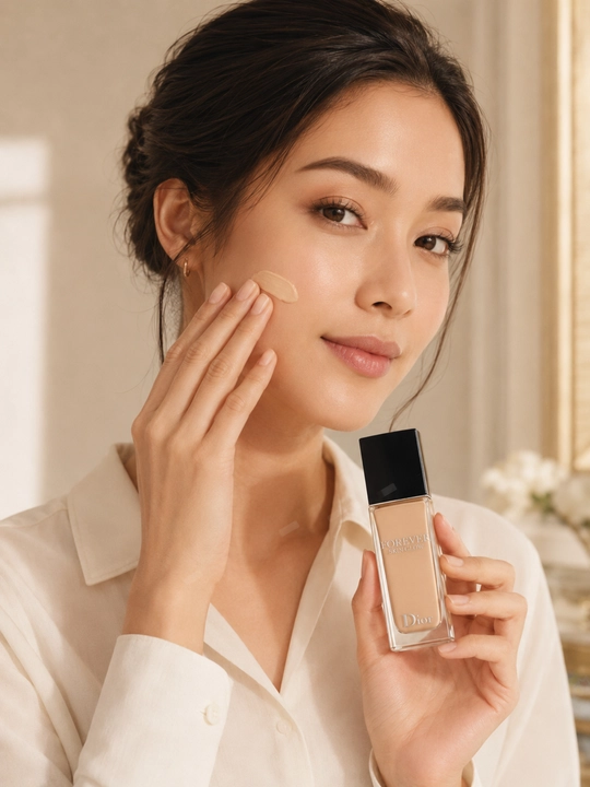 Yengil tonal krem, uzoq saqlanuvchi makiyaj, Dior forever skin glow 0.5N neutral glow