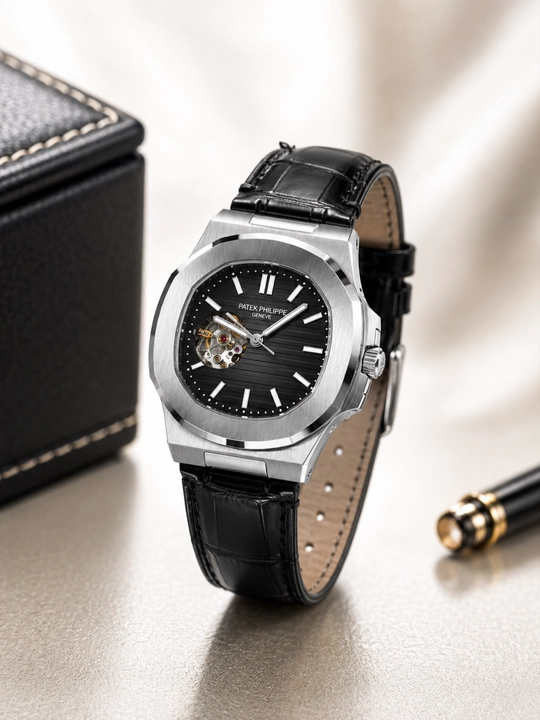 Patek PHP erkaklar qo‘l soati, sovg‘a qutisidagi mexanik soat