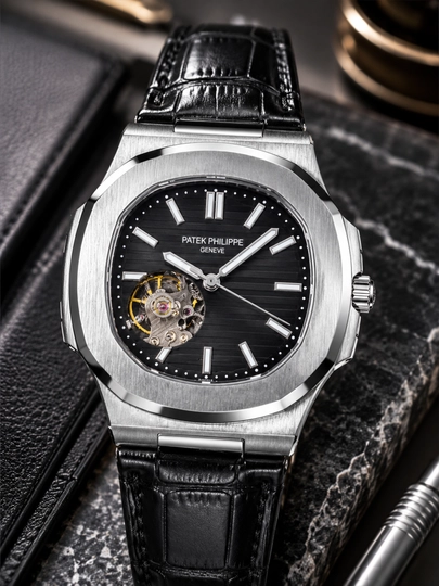 Мужские наручные часы Patek PHP, механические часы в подарочной коробке
