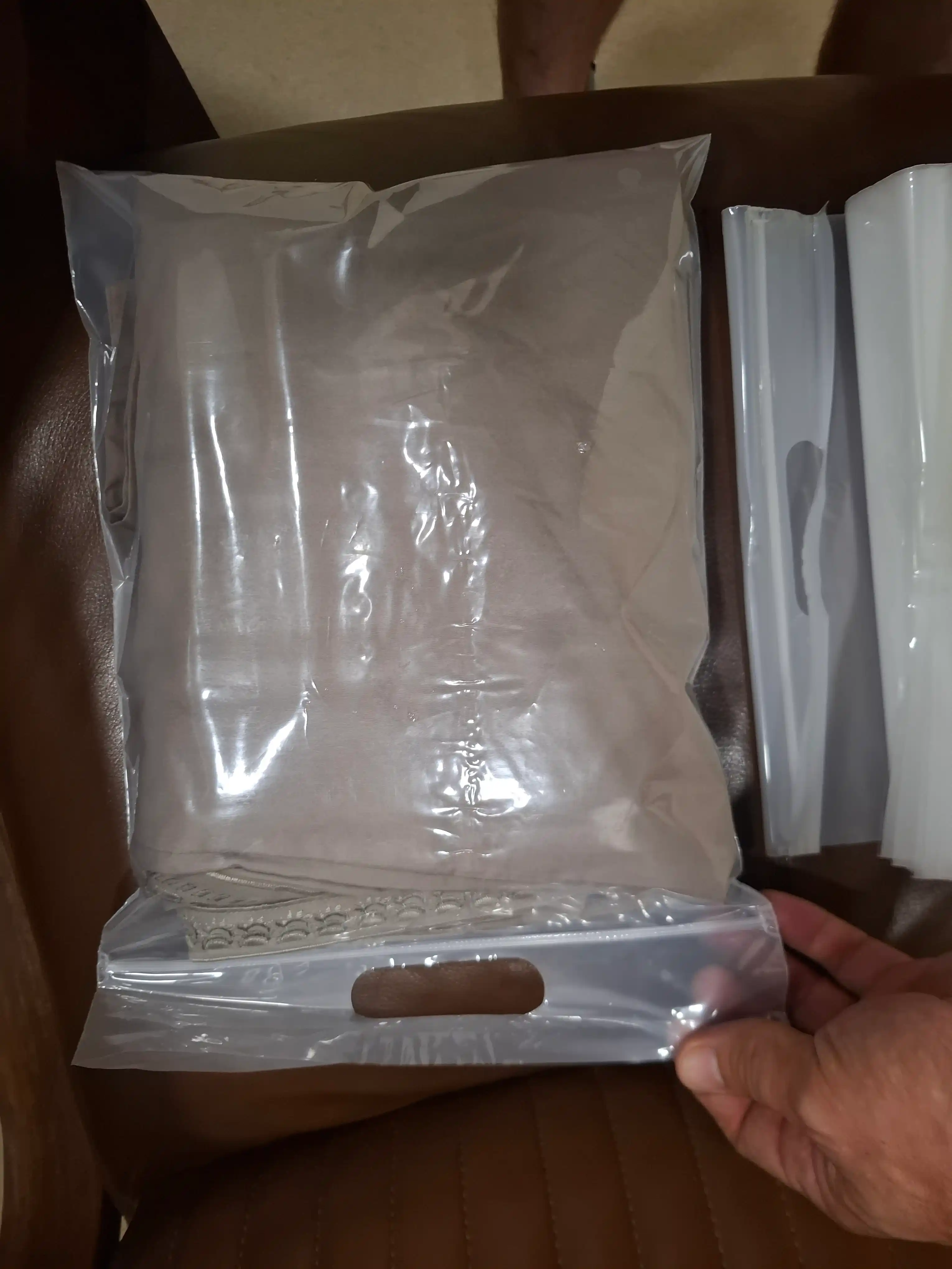 Zip Lock пакеты с ручками для упаковки хранения аксессуаров, матовая и прозрачная, 50 штук