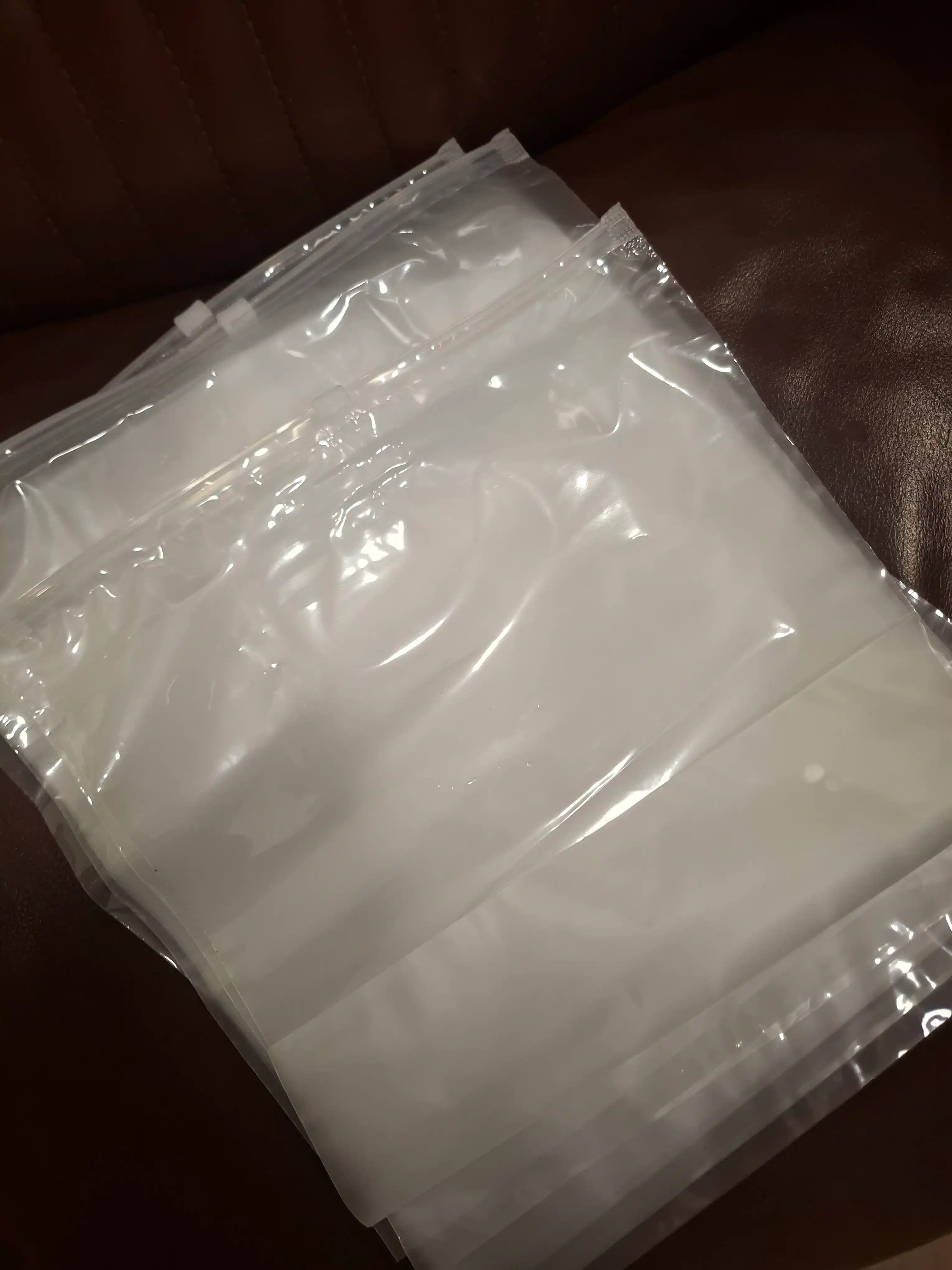 Zip Lock пакеты для упаковки, хранения аксессуаров, матовая и прозрачная стороны, 50 штук