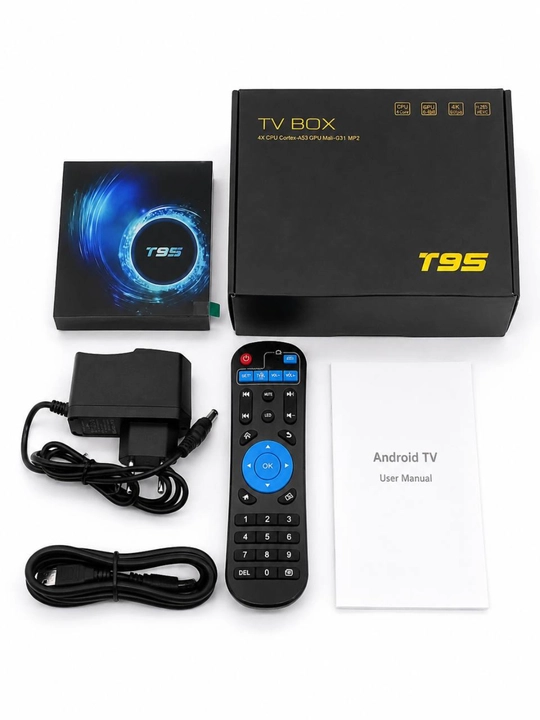 Смарт ТВ приставка Android TV YOUTUBE Z6 Z8 PRO Q5 X96Q TX9 PRO T95 4K Wi-Fi - 