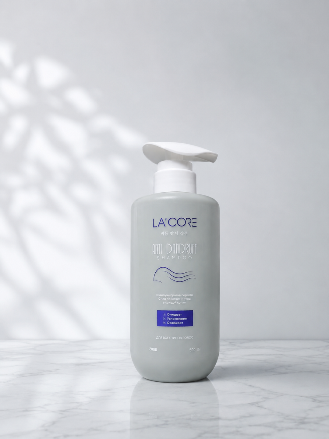 LA'CORE Anti Dandruff Shampoo 500 ml Kepekka Qarshi Shampun Barcha Sochlar Uchun