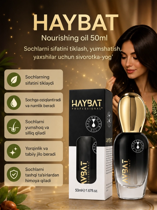 HAYBAT NOURISHING OIL yog‘-zardob - 