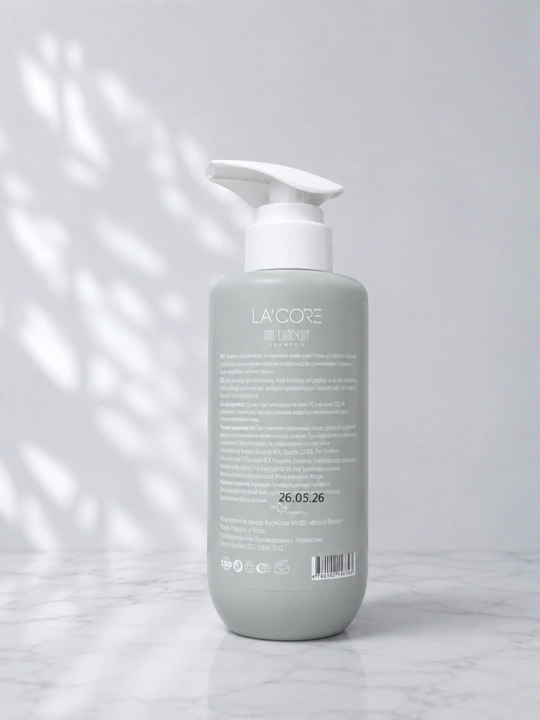 LA'CORE Anti Dandruff Shampoo 500 ml Kepekka Qarshi Shampun Barcha Sochlar Uchun