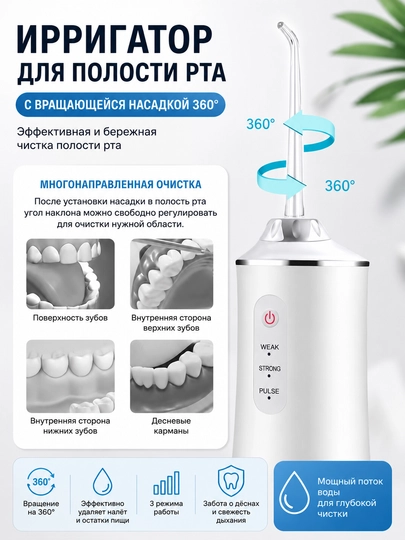 Портативный ирригатор для полости рта - 
