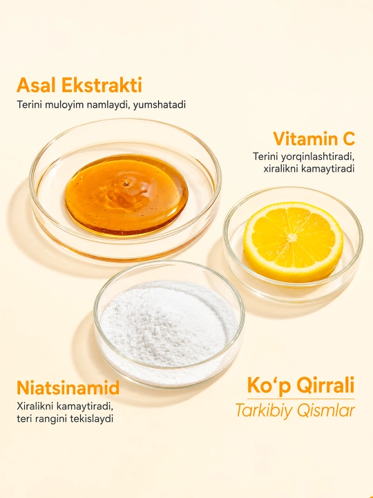 Yuz uchun SKINEVER 5X Vitamin C tozalovchi va tiniqlashtiruvchi pufakli niqob, sashda