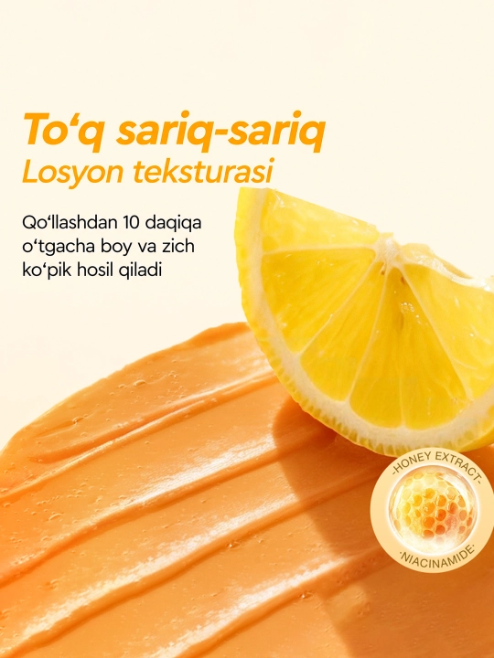 Yuz uchun SKINEVER 5X Vitamin C tozalovchi va tiniqlashtiruvchi pufakli niqob, sashda
