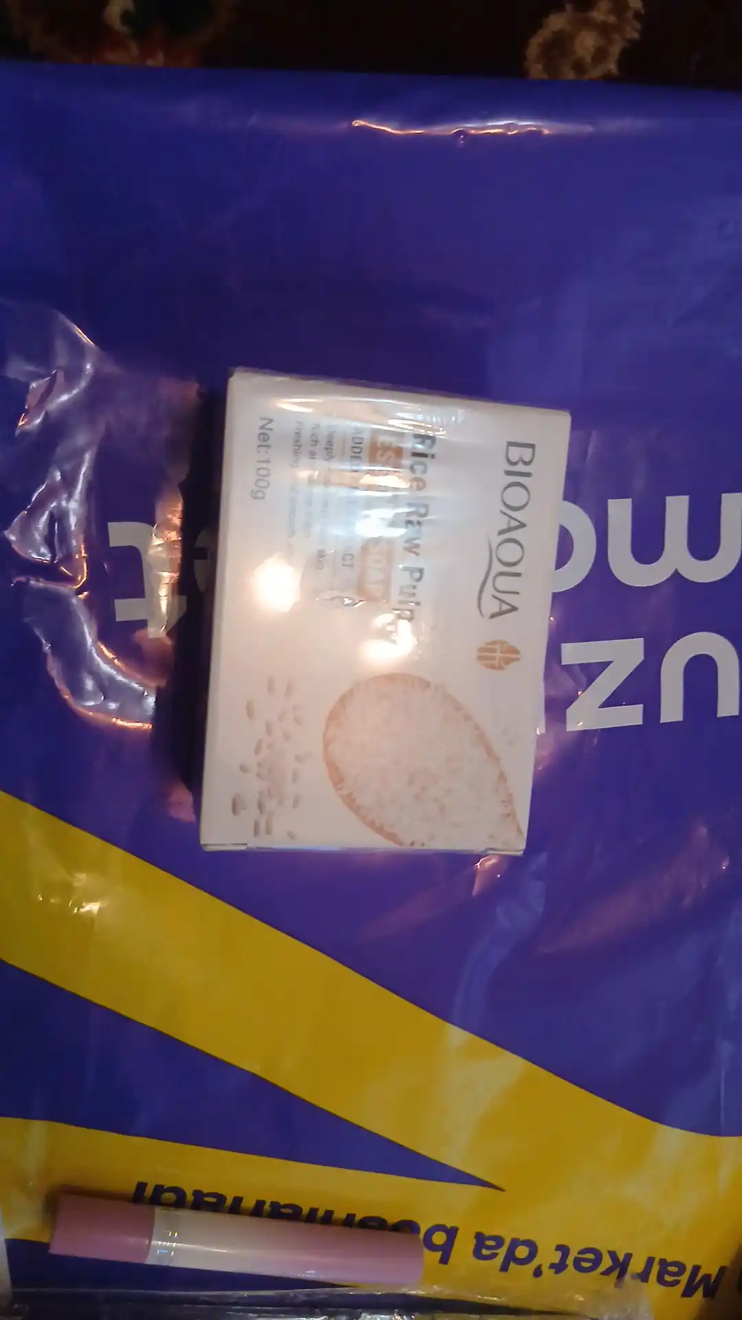 Oqartiruvchi sovun BIOAQUA, guruch ekstrakti bilan, yuz va tana uchun, 100 g