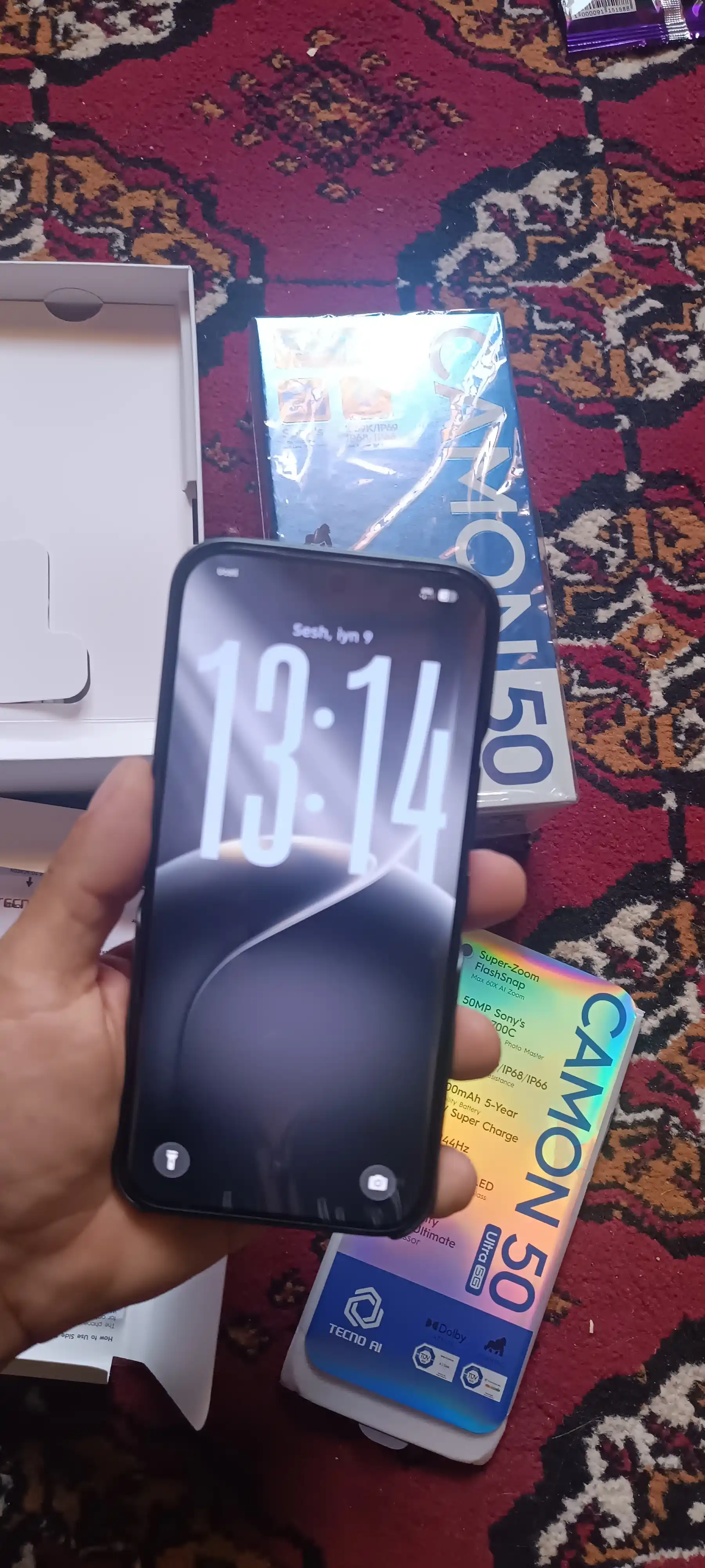 Смартфон TECNO CAMON 50 Ultra 5G 8/256 ГБ, AMOLED 144 Гц, 50Мп OIS+3X Зум, 6500 mA