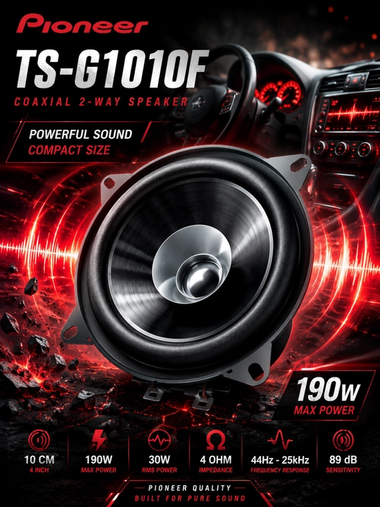 Автомобильная колонка Pioneer TS-G1010F 10 см 190 Вт, автомобильная колонка - 