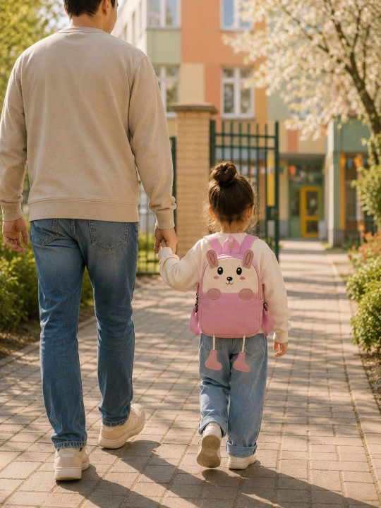 Рюкзак, детский рюкзак зайчик, для сада и прогулок, 1–5 лет