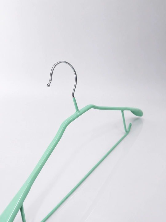 Вешалки для одежды, плечики металлические, антискользящие силиконовые, комплект 10 шт