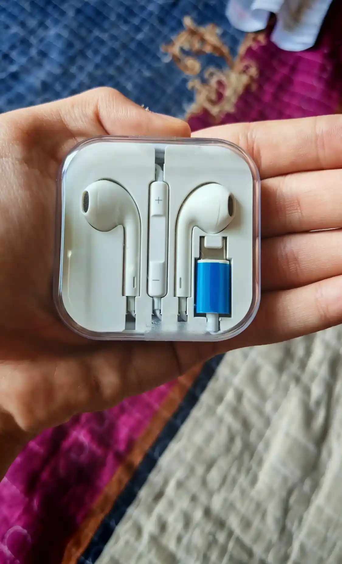 Simli quloqchinlar iPhone telefon,planshet,kompyuter uchun,mikrafonli naushniklar,(POP-UP)