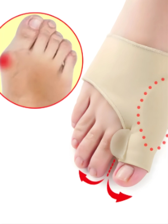 Barmoqlarni ajratuvchi silikon moslama va fiksator, valgus korrektor - 