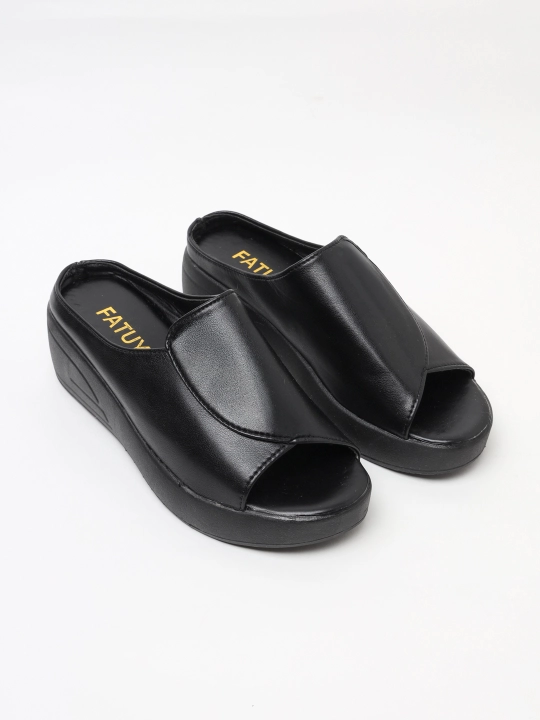 Ayollar sabosi SW0494, eko charm, 5 sm poshna, 2 rang, 36–40 o‘lcham