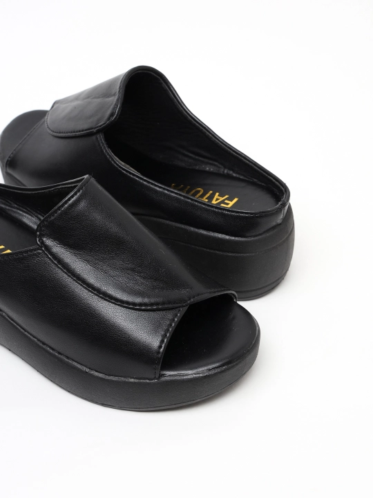 Ayollar sabosi SW0494, eko charm, 5 sm poshna, 2 rang, 36–40 o‘lcham