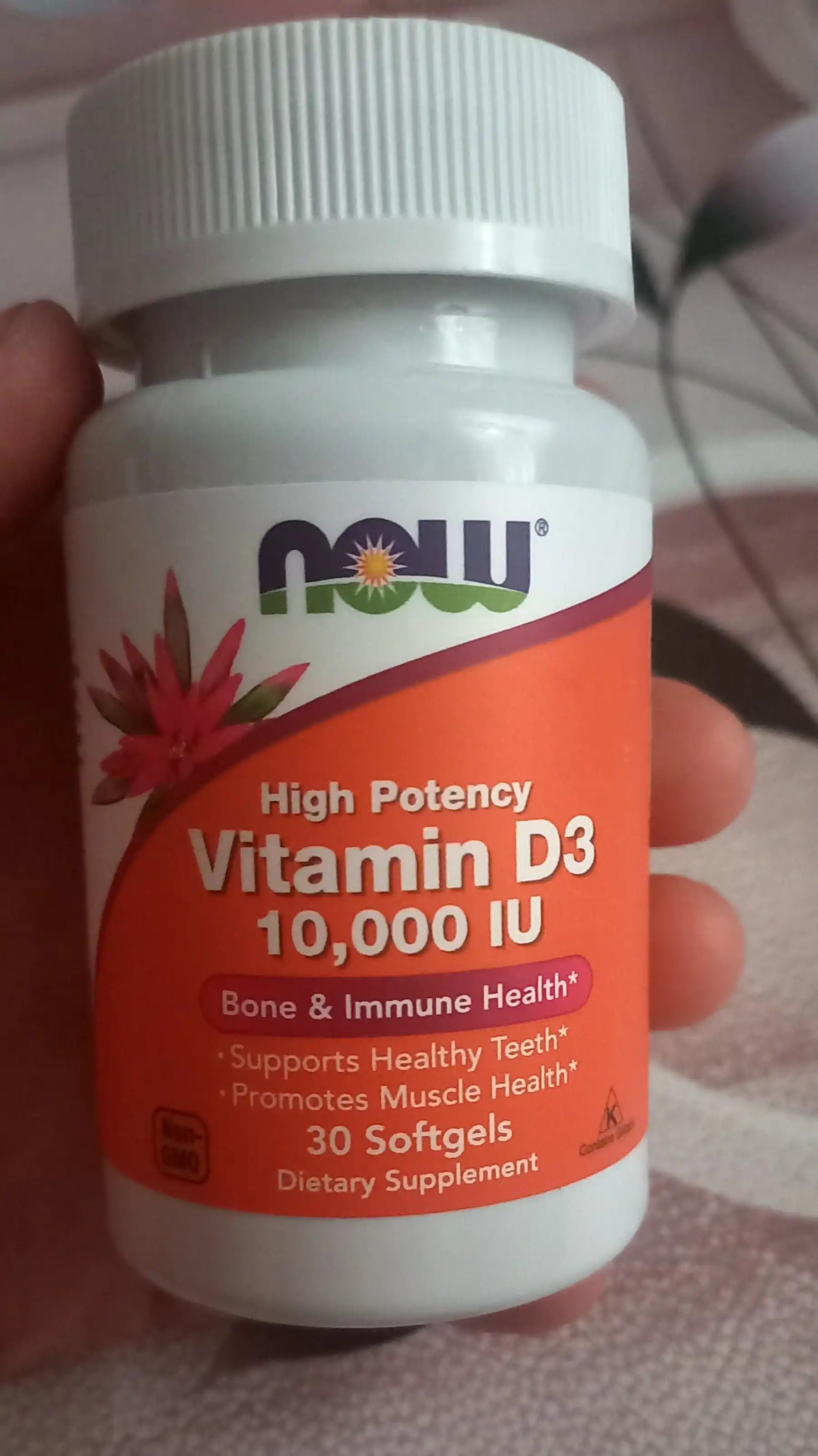 NOW Foods, Vitamin D3 5000 ME, 10000 ME yumshoq kapsulalar, Halol