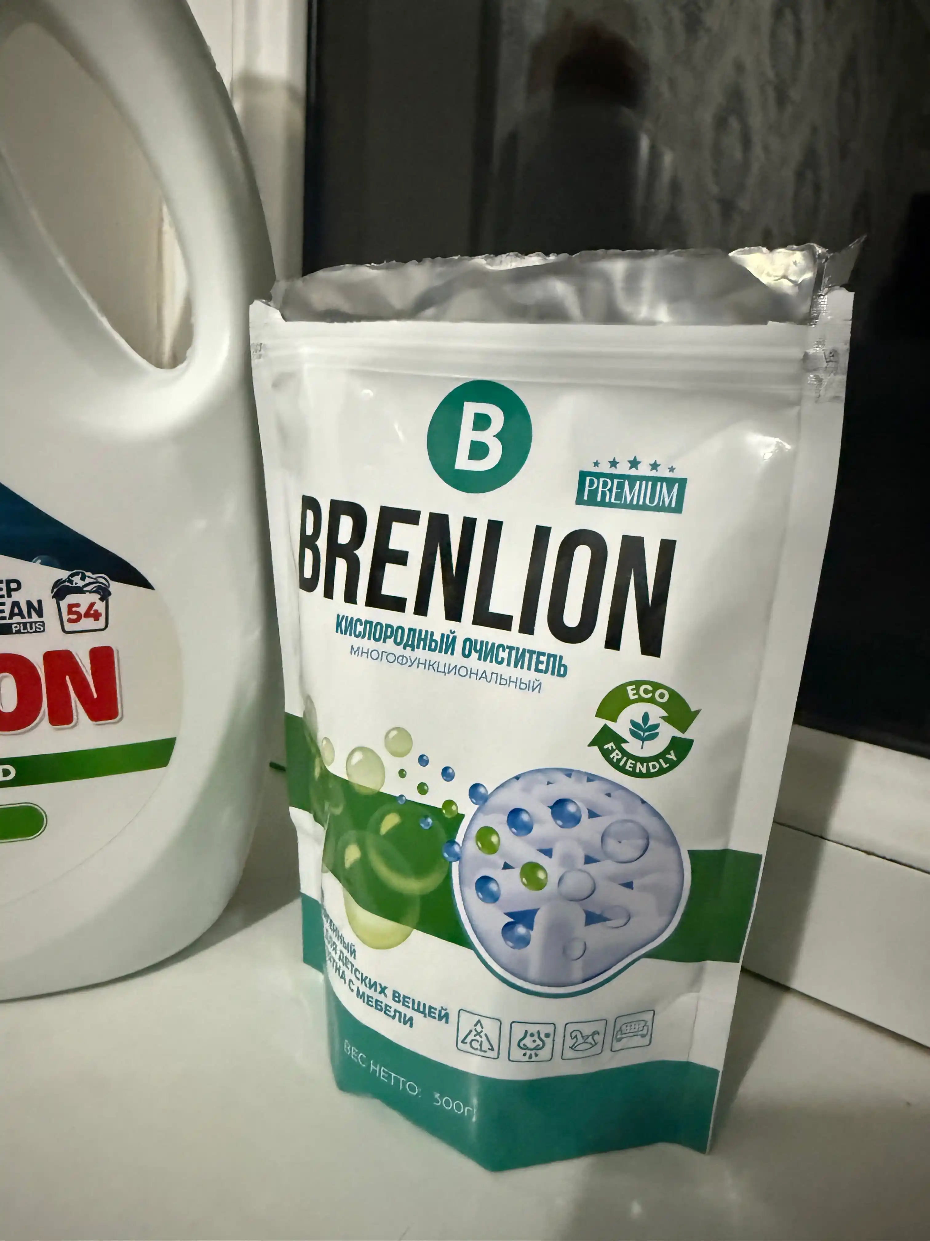 Набор BRENLION жидкий гель для стирки 3 кг и кислородный отбеливатель 300 г