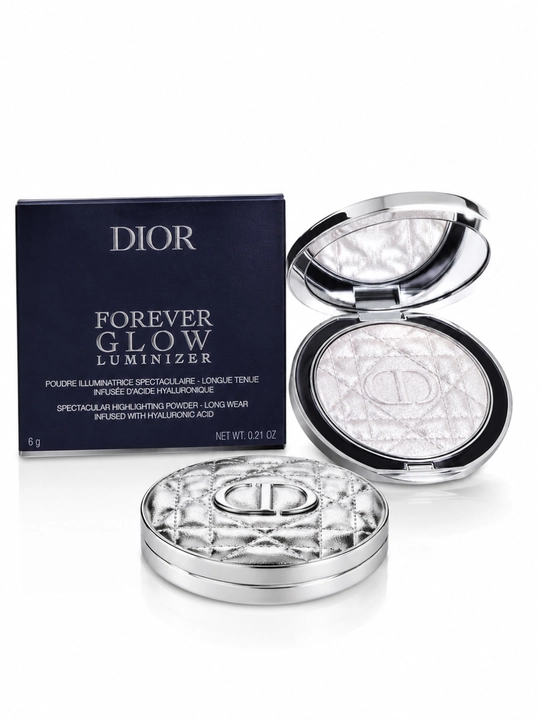 Yorqin glow effekt, shimmer pudra, kumush glow- Dior forever glow luminizer 06 opal sequin