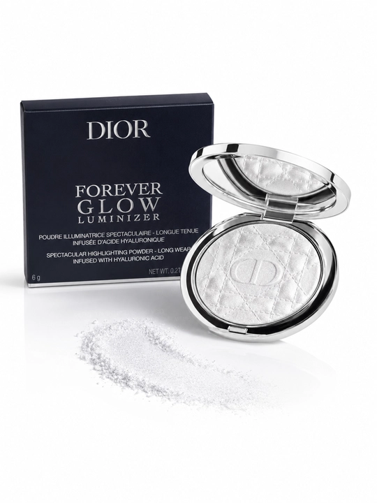 Yorqin glow effekt, shimmer pudra, kumush glow- Dior forever glow luminizer 06 opal sequin