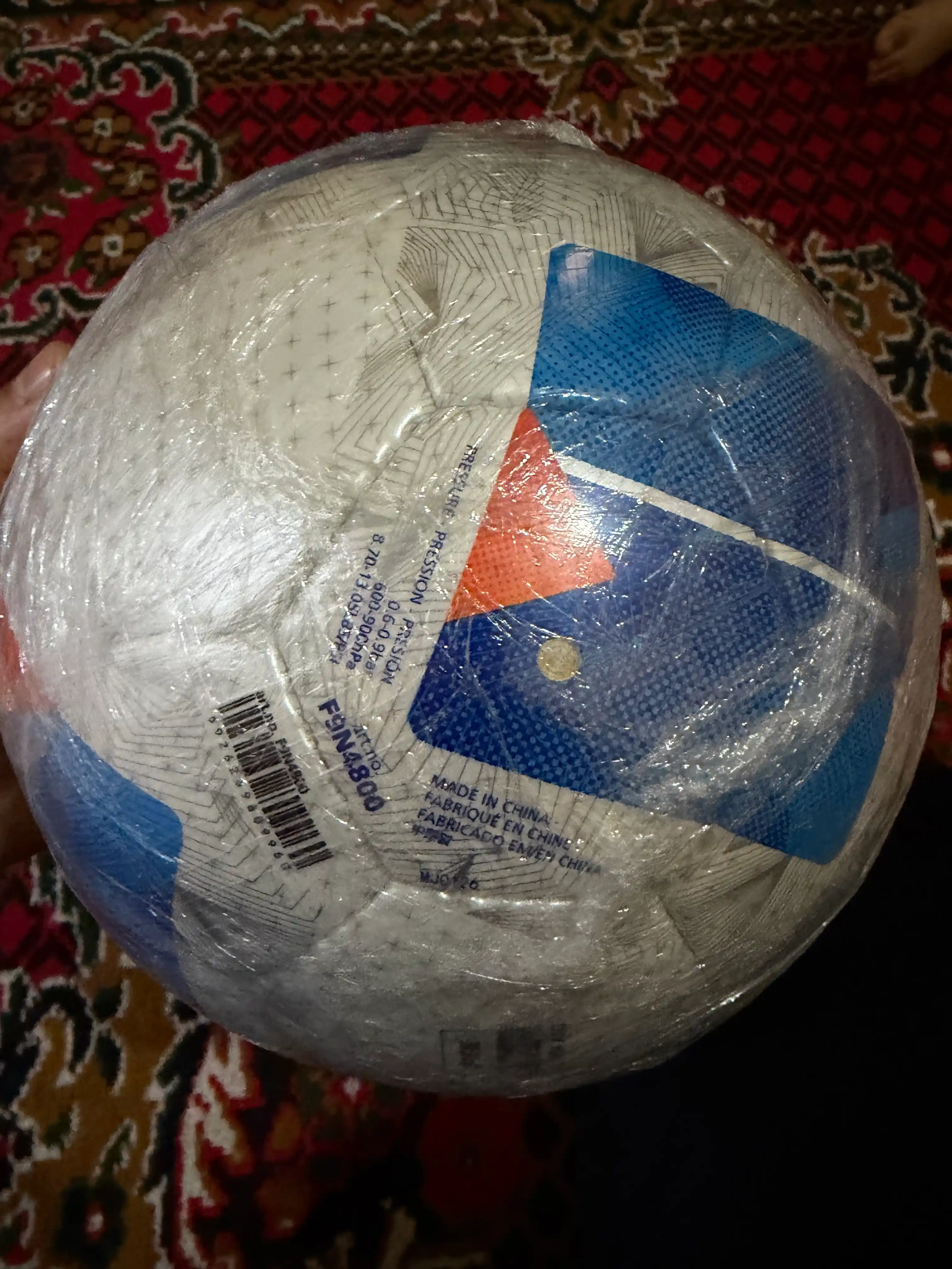 Eritilgan futbol to'pi 4 o'lchamda