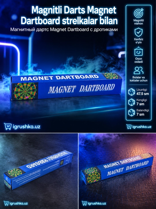Magnitli Darts Taxtasi  xavfsiz o'yin