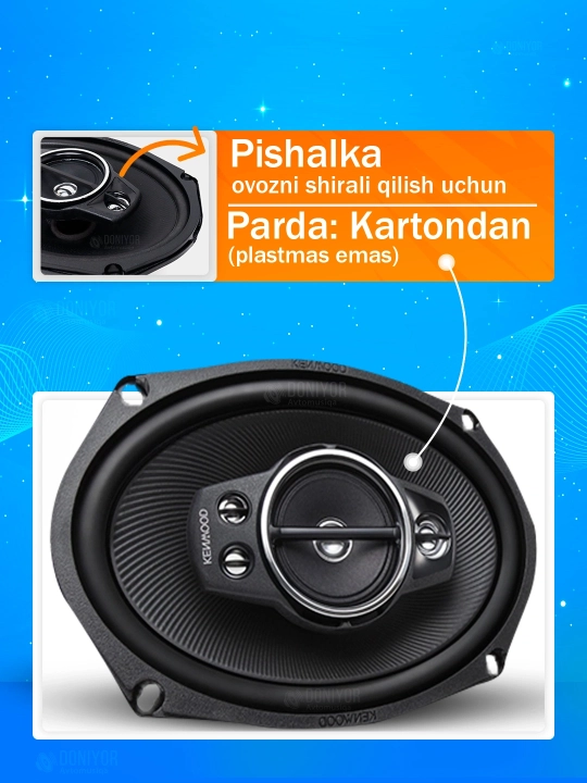 Kenwood 700w 2 динамика, BASS 5 динамиков, 4 динамика и усилитель басов не нужны kalonka