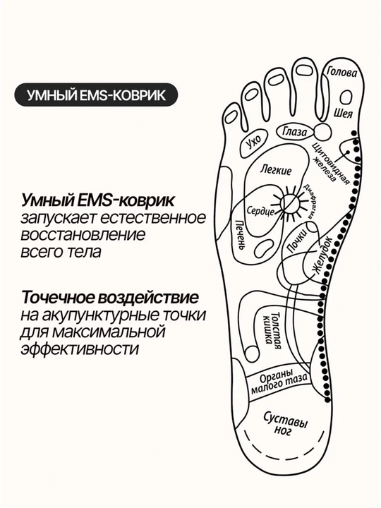 Elektr oyoq uqalagichi EMS, oyoq massajchisi, mikro oqim miyostimulyatori, oyoq massaji